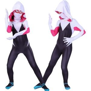 Scary Skeleton Costume For Kids - Halloween Jumpsuit With Face Mask For Boys & Girls - View #6
